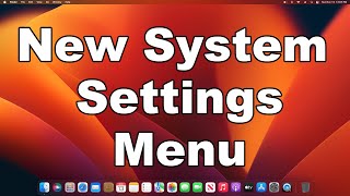 macOS Ventura New System Settings Menu | Goodbye System Preferences | Quick & Easy Overview Resimi