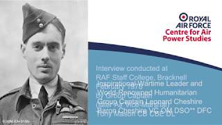 Raf Casps Historic Interview Group Captain Leonard Cheshire