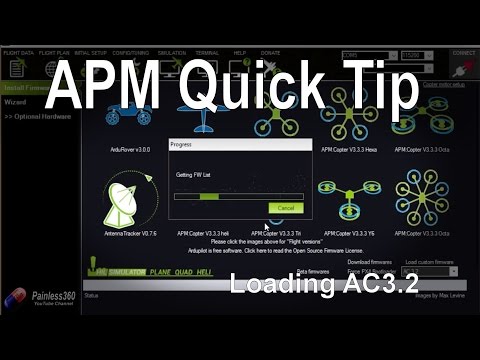 APM Quick Tip: Loading AC3.2 using Mission Planner