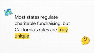 California Charitable Solicitation Registration Requirements for Nonprofits
