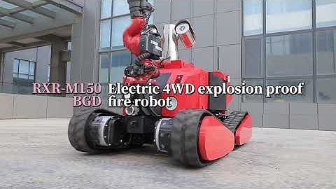 Electric Explosion-Proof All-Terrain 4WD High-Flow Firefighting Robot RXR-M150BGD #allterrain