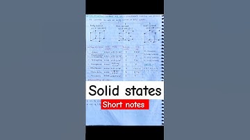 Solid state short notes chemistry| #chemistry #neet #notes #handwriting #medico #aiims