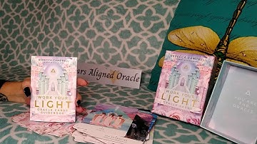 🔮 WORK YOUR LIGHT ORACLE CARDS DECK REVIEW AND FLIP THROUGH 🔮✨STARS ALIGNED ORACLE✨