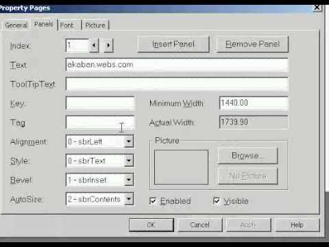 How to use statusbar in VB6.0 (Urdu)
