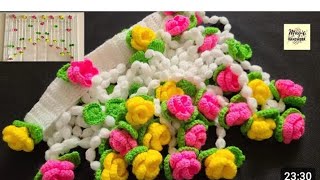 Amazing Gate Parda Design / crochet crowd tunisian tutorials / crochet for beginners step by step