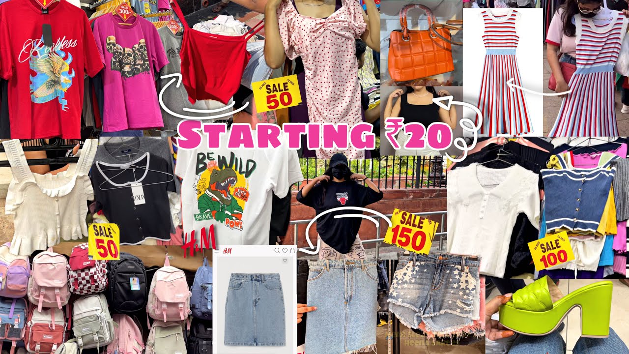 Sarojini Nagar Market Delhi collection + Huge Haul starting Rs20 😱| Zara/ H&M in Rs 50-100 😳
