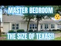 Enormous master bedroom on this home!! This mobile home blew me away! (seriously) | Home Tour