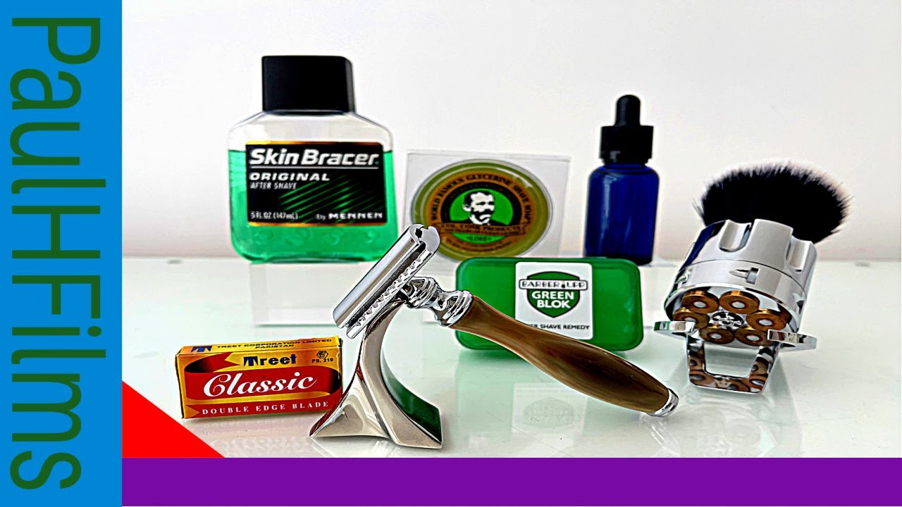 Col Conk Lime Glycerine Shaving Soap Haryali Faux Bone DE Razor YouTube