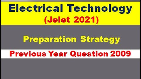 Jelet previous year question solved paper | Previous Year 2009 |
