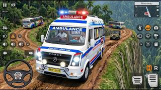 BUSSID Gameplay: Ambulance Rescue with Patient on Board in Scary Mountains - Android Gameplay screenshot 3