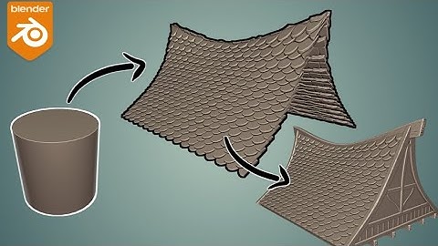 "Creating a Stylized Roof in Blender: A Simple Tutorial" 2023