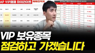 VIP 보유종목 점검하고 가겠습니다