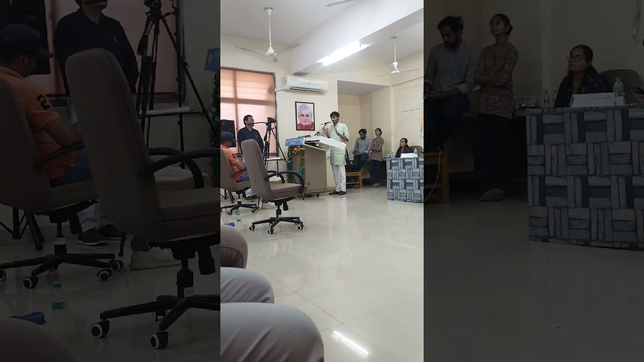 ONE NATION ONE ELECTION . national youth parliament 2025.speech at bknmu junagadh.#election#speech