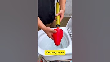 Dụng Cụ Thông Tắc Bồn Cầu #thinhhanh #giaitri #giadinh #funny