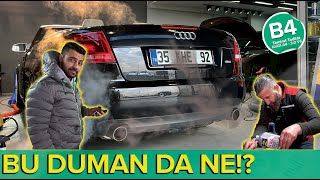 TAMİRAT TADİLAT | BOLCA MAVİ ve SİYAH DUMAN! | YOLDA KAPUT UÇTU CAMI PATLATTI | Audi A4 3.0 V6 B4