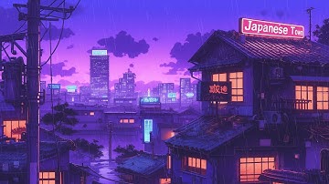 Retro Nights in Tokyo 🌧️ 80s 90s Lofi Hip Hop | Study Sleep Relax Nostalgic Rain | The Japanese Town