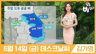 [오늘날씨] 김가영 : 뉴스데스크 기상예보 20190614