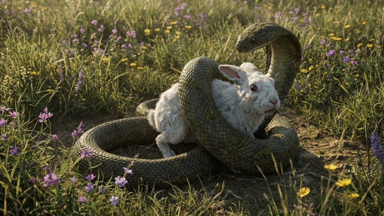 Rescue | White Rabbit Rescued from a Tiger and Cobra in a Life-or-Death ...