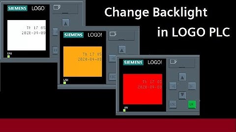 Logo PLC - display different backlight colors