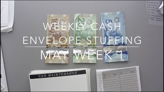 WEEKLY CASH ENVELOPE STUFFING WITH CANADIAN CURRENCY | MAY WEEK 1 | JamzPlanz