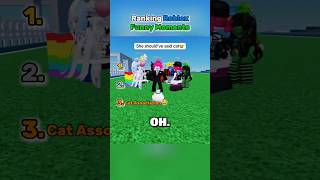 Ranking The Funniest Roblox Moments😂 #roblox #shorts #funny