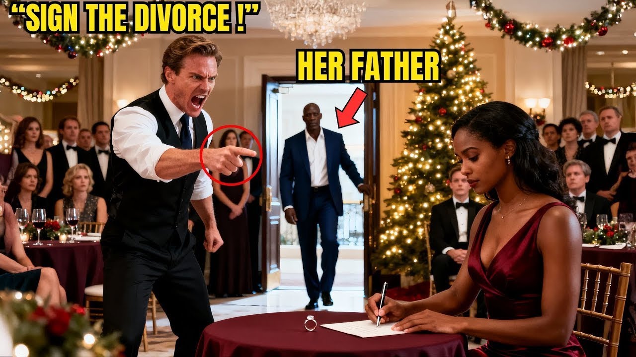 Мужчина заставил свою темнокожую жену подписать заявление о разводе на рождественской вечеринке —...