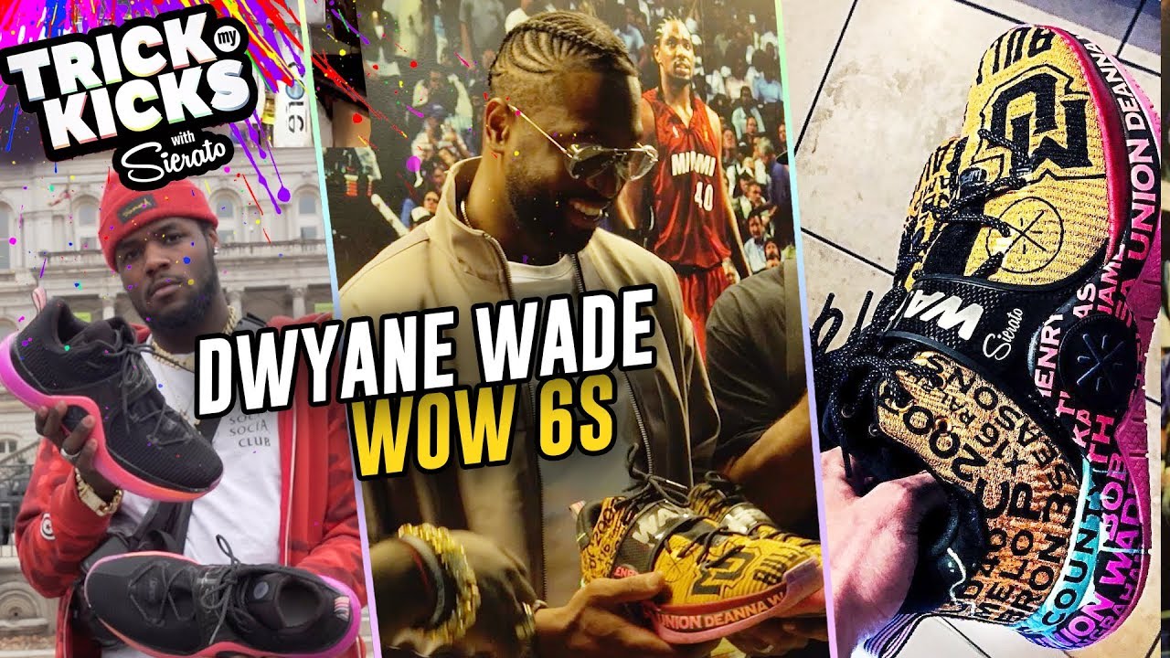 #1 Sneaker Artist Sierato Makes Customs For DWYANE WADE! D Wade's WHOLE CAREER On A Shoe 😱