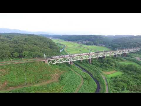 始発　豊原鉄橋　　土木遺産になるといいな　　東北本線