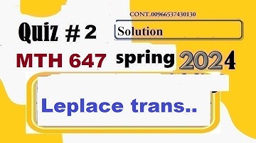 mth 647 quiz 2 solution spring 2024|mth647 quiz 2 solution spring 2024