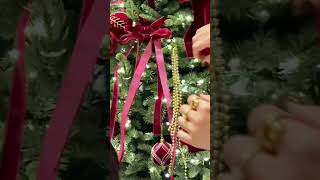 Life Hacks 59--How to use beaded chains to decorate a Christmas Tree ? #christmas #christamastree