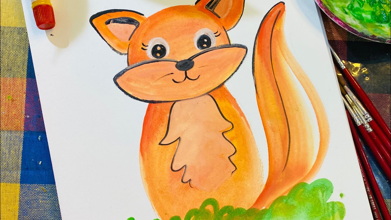 Watch me Wild fox drawing #speed Art #sithruartclass - YouTube