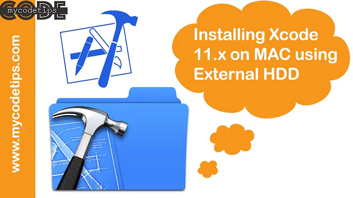 Installing Xcode 11.x on MAC using External HDD | Xcode | mycodetips