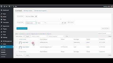 WP ERP - CRM - How to use Search Segment