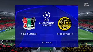 NEC Nijmegen vs Bodø/Glimt | Champions League Playoff 2026 Full Match Simulation