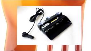 T Tocas High Intensity LED Windshield Emergency Hazard Warning Strobe Lights - Blue