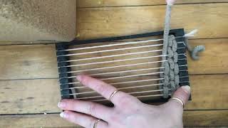 Egyptian Knot Stitch Demo on mini LOOM