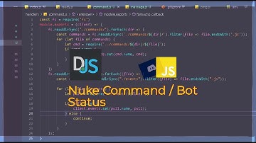 Discord.js Tutorials #6 - Nuke Command/Bot Status