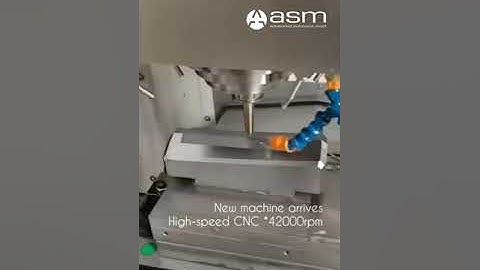High speed CNC machine with 42000rpm arrives in ASM