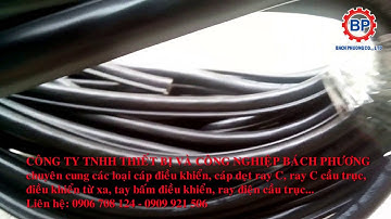 Cáp điều khiển có lõi thép 8C x 1.25 mm, 10C x 1.25 mm, 5C x 1.25mm