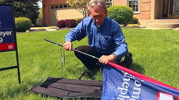 Feather Flag Installation