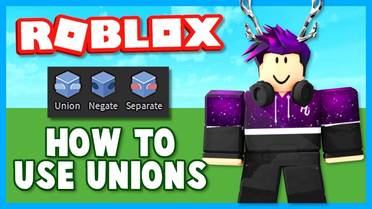 Roblox Studio How To Use Unions And Negates Youtube - how to build roblox weapons no unions