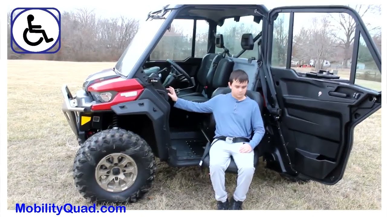 Lowering Seat, wheelchair ADA UTV ATV.