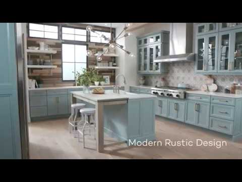 Modern Rustic Kitchen Design Wellborn Cabinet Youtube