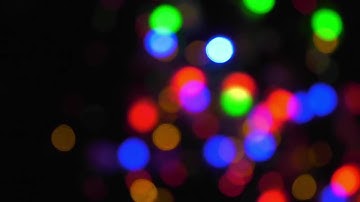 Colorful Bokeh Lights Blinking Stock Video