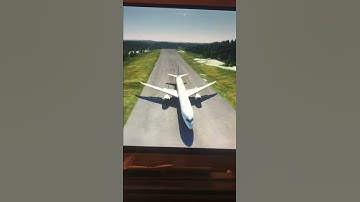 Landing a Heavy at a remote Alaskan Village - Real Pilot Plays Microsoft Flight Simulator (#Shorts)