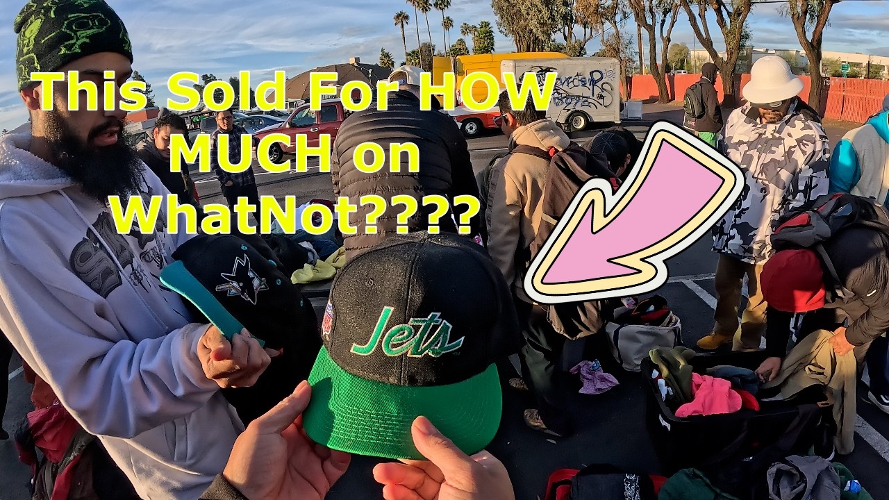 How Much Did this Vintage Hat Sold On WhatNot? Vintage Snapbacks Patagonia & Collectibles @The Flea