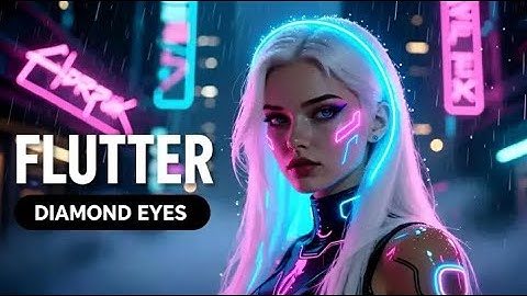 Diamond Eyes – Flutter | Neon EDM Visualizer