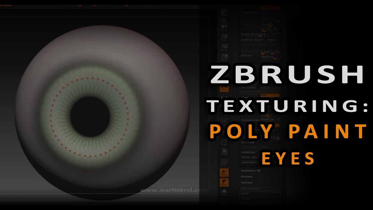 zbrush eye texture