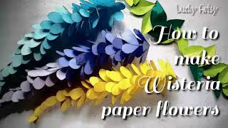 How to make Wisteria Paper Flowers