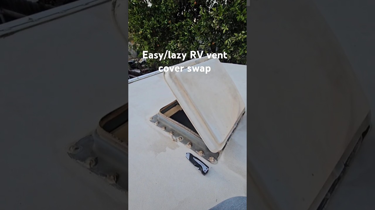 Easy quick and lazy Rv Vent cover replacement.